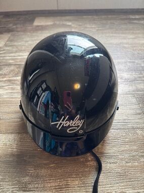 Harley-Davidson Gloss Black Helmet with Black Emblem